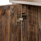Meuble TV moderne de 150 cm avec portes et étagères