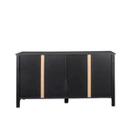 Meuble TV moderne de 150 cm avec portes et étagères
