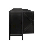 Meuble TV moderne de 150 cm avec portes et étagères
