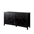 Meuble TV moderne de 150 cm avec portes et étagères