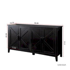 Meuble TV moderne de 150 cm avec portes et étagères
