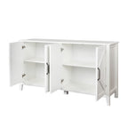 Meuble TV moderne de 150 cm avec portes et étagères