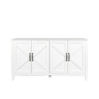 Meuble TV moderne de 150 cm avec portes et étagères