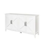 Meuble TV moderne de 150 cm avec portes et étagères