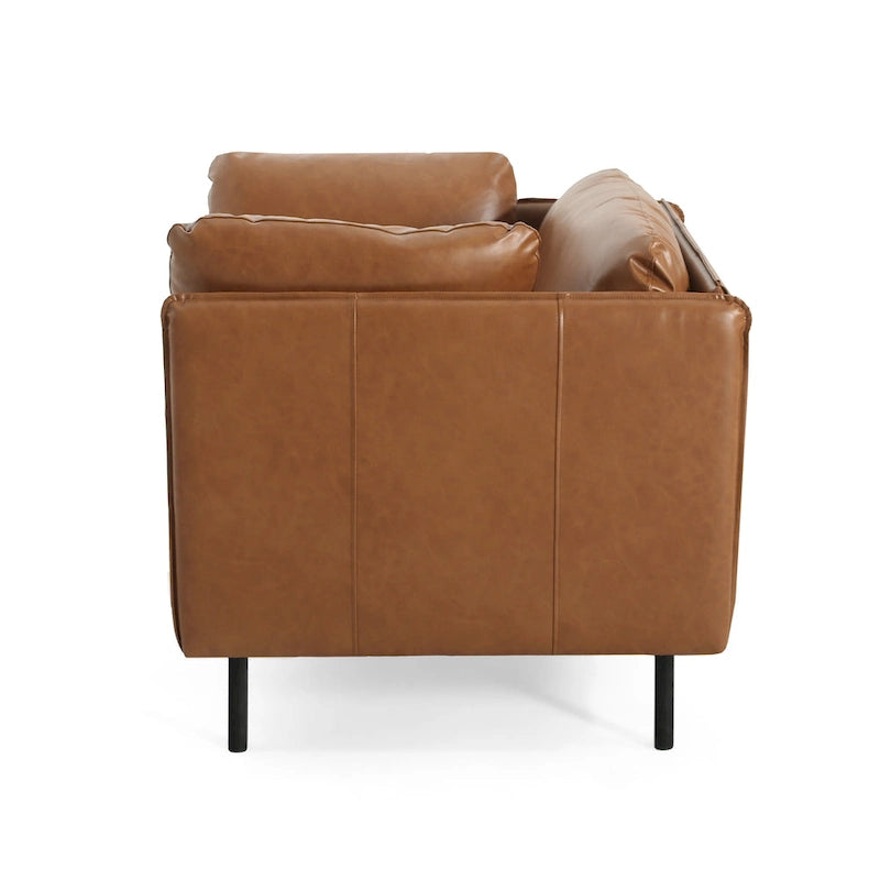 Fauteuil d'appoint marron 39.17 avec pieds en métal