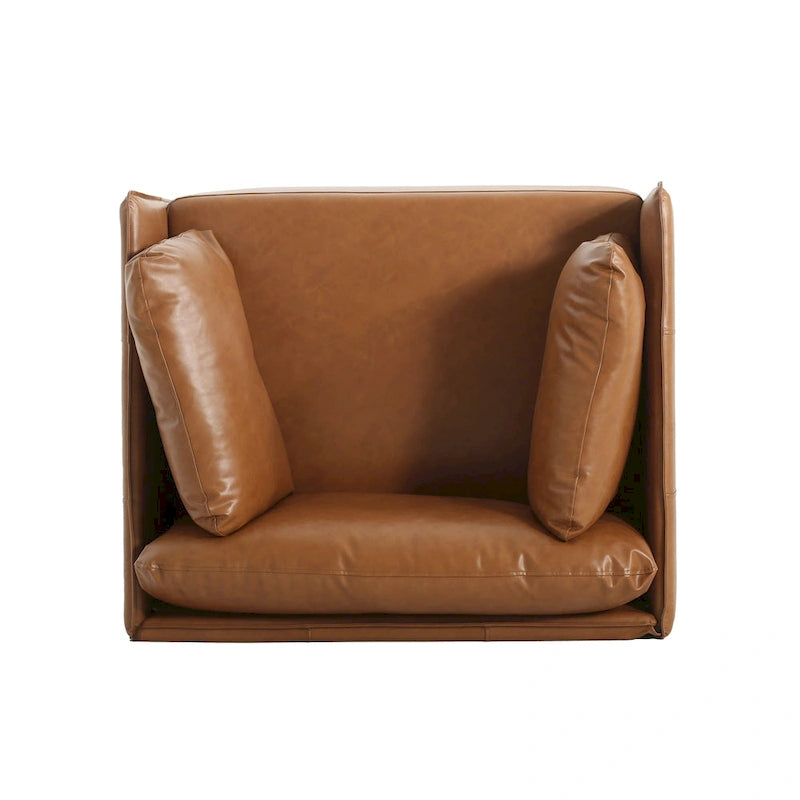 Fauteuil d'appoint marron 39.17 avec pieds en métal