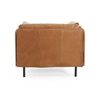 Fauteuil d'appoint marron 39.17 avec pieds en métal