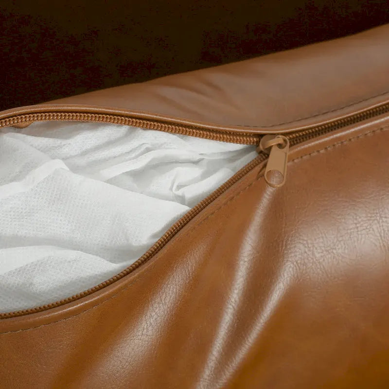 Fauteuil d'appoint marron 39.17 avec pieds en métal