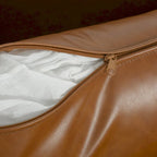 Fauteuil d'appoint marron 39.17 avec pieds en métal