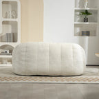 Fauteuil de salon 63,78 blanc en chenille avec mousse haute densité