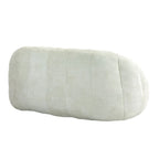 Fauteuil de salon 63,78 blanc en chenille avec mousse haute densité
