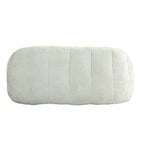 Fauteuil de salon 63,78 blanc en chenille avec mousse haute densité