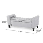 Banc de rangement armé Hayes