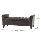 Banc de rangement armé Hayes