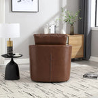 Fauteuil pivotant, fauteuil de salon rond et confortable, fauteuil club pivotant à 360 degrés, fauteuil de loisirs