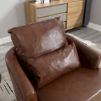 Fauteuil pivotant, fauteuil de salon rond et confortable, fauteuil club pivotant à 360 degrés, fauteuil de loisirs