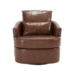 Fauteuil pivotant, fauteuil de salon rond et confortable, fauteuil club pivotant à 360 degrés, fauteuil de loisirs