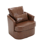 Fauteuil pivotant, fauteuil de salon rond et confortable, fauteuil club pivotant à 360 degrés, fauteuil de loisirs