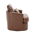 Fauteuil pivotant, fauteuil de salon rond et confortable, fauteuil club pivotant à 360 degrés, fauteuil de loisirs