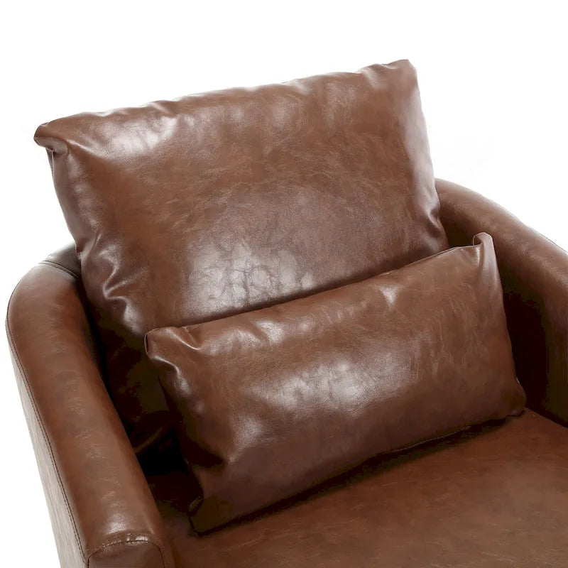 Fauteuil pivotant, fauteuil de salon rond et confortable, fauteuil club pivotant à 360 degrés, fauteuil de loisirs
