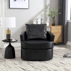 Fauteuil pivotant, fauteuil de salon rond et confortable, fauteuil club pivotant à 360 degrés, fauteuil de loisirs
