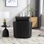 Fauteuil pivotant, fauteuil de salon rond et confortable, fauteuil club pivotant à 360 degrés, fauteuil de loisirs
