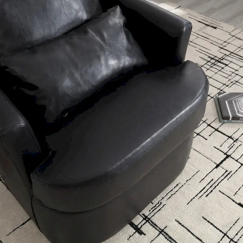 Fauteuil pivotant, fauteuil de salon rond et confortable, fauteuil club pivotant à 360 degrés, fauteuil de loisirs