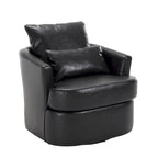 Fauteuil pivotant, fauteuil de salon rond et confortable, fauteuil club pivotant à 360 degrés, fauteuil de loisirs