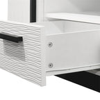 Meuble TV en bois avec tiroirs et étagère réglable
