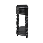Console de 52 po, table d'appoint incurvée, table de canapé, table d'entrée pour couloir, salon, avec 4 tiroirs et 1 étagère