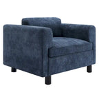 Fauteuil Moderne Surdimensionné Confortable, Fauteuil d'appoint, Canapé Simple pour Salon, Chambre, Bureau, Appartement, Tissu Velours Tissé