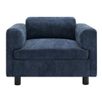 Fauteuil Moderne Surdimensionné Confortable, Fauteuil d'appoint, Canapé Simple pour Salon, Chambre, Bureau, Appartement, Tissu Velours Tissé