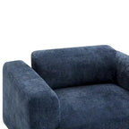 Fauteuil Moderne Surdimensionné Confortable, Fauteuil d'appoint, Canapé Simple pour Salon, Chambre, Bureau, Appartement, Tissu Velours Tissé