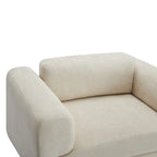 Fauteuil Moderne Surdimensionné Confortable, Fauteuil d'appoint, Canapé Simple pour Salon, Chambre, Bureau, Appartement, Tissu Velours Tissé