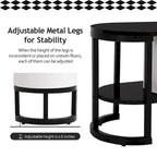 67,7 à 76,4Support TV extensible pour téléviseurs jusqu'à 75 pouces, meuble TV console média avec 3 tiroirs, pieds métalliques réglables