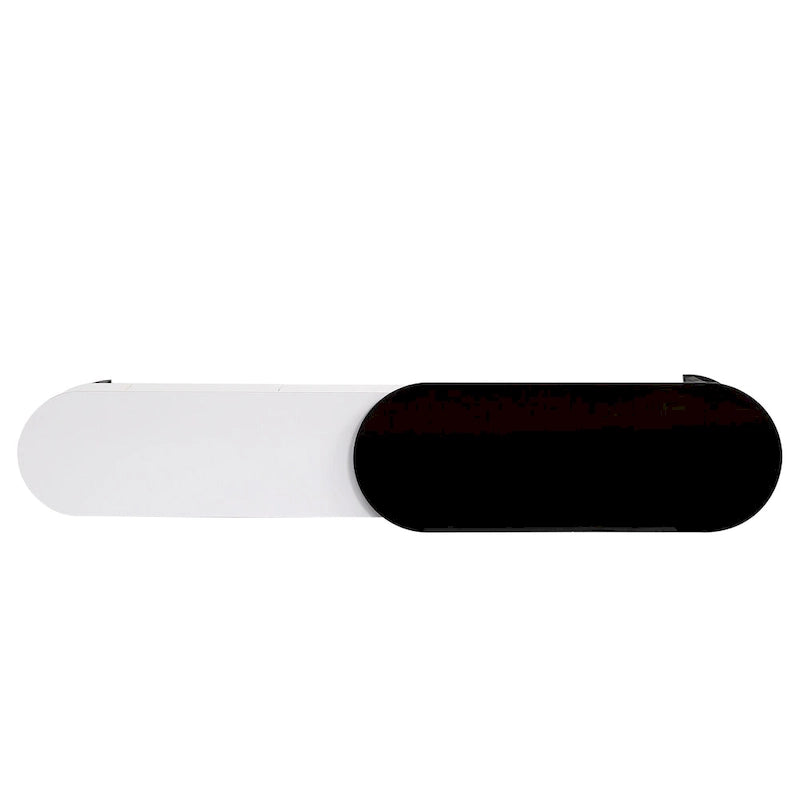 67,7 à 76,4Support TV extensible pour téléviseurs jusqu'à 75 pouces, meuble TV console média avec 3 tiroirs, pieds métalliques réglables