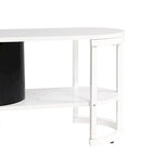 67,7 à 76,4Support TV extensible pour téléviseurs jusqu'à 75 pouces, meuble TV console média avec 3 tiroirs, pieds métalliques réglables