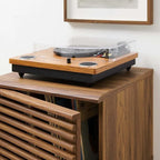 Présentoir de 19 disques vinyles – 18.5L x 17.5W x 22H