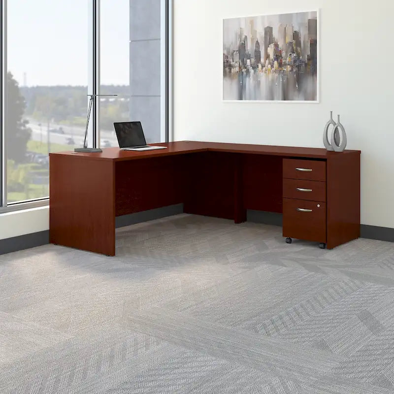Bureau en L 72W de la Série C avec tiroirs par Bush Business Furniture