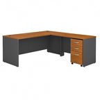 Bureau en L 72W de la Série C avec tiroirs par Bush Business Furniture