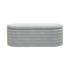 Banc coffre en chenille avec charnière de sécurité, tabouret de bout de lit rembourré en tissu
