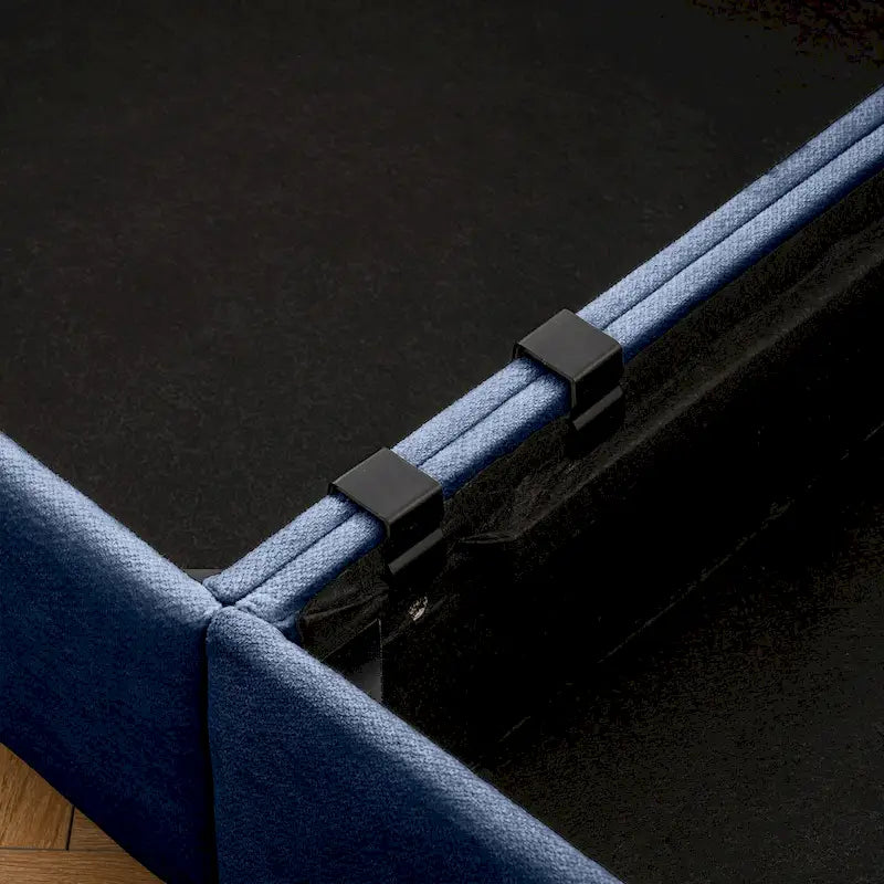 Canapé sectionnel modulaire en forme de L rembourré en chenille 109 po avec siège de rangement, combinaison DIY