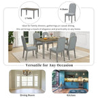 Ensembles de salle à manger 7 pièces Bala Farmhouse par GDFStudio