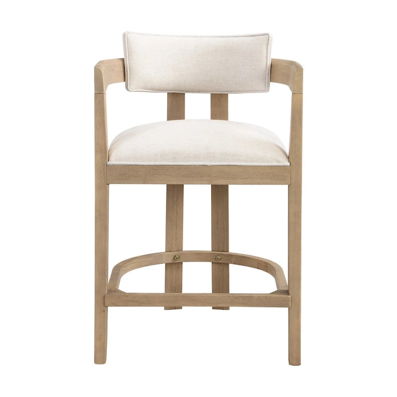 Ensemble de bar 3 pièces à hauteur de comptoir Netia avec chaises rembourrées en boucle et base de table en métal par Christopher Knight Home