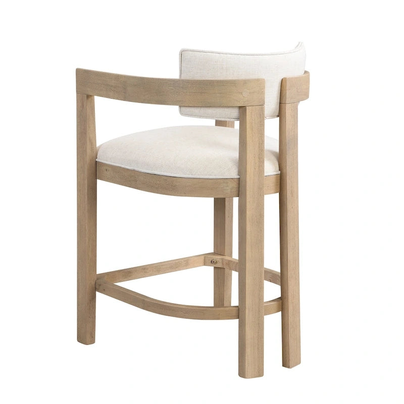 Ensemble de bar 3 pièces à hauteur de comptoir Netia avec chaises rembourrées en boucle et base de table en métal par Christopher Knight Home