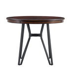 Ensemble de bar 3 pièces à hauteur de comptoir Netia avec chaises rembourrées en boucle et base de table en métal par Christopher Knight Home