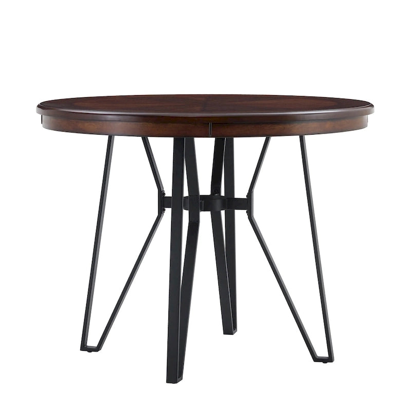 Ensemble de bar 3 pièces à hauteur de comptoir Netia avec chaises rembourrées en boucle et base de table en métal par Christopher Knight Home
