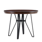Ensemble de bar 3 pièces à hauteur de comptoir Netia avec chaises rembourrées en boucle et base de table en métal par Christopher Knight Home