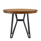 Ensemble de bar 3 pièces à hauteur de comptoir Netia avec chaises rembourrées en boucle et base de table en métal par Christopher Knight Home