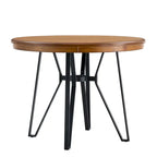 Ensemble de bar 3 pièces à hauteur de comptoir Netia avec chaises rembourrées en boucle et base de table en métal par Christopher Knight Home